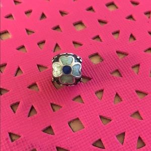 Pandora Blue flower charm